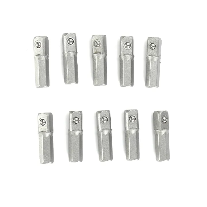 10pcs%2025mm%20Long%20Impact%20Socket%20Adapter%20Converter%201/4"%20Hex%20Shank%20To%201/4"%20Square%20Drive%20Hexagon%20Handle%20Adapter%20Converter%20Drill%20Tools%20-%20Image%206