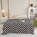 New Ins Checkerboard Blanket Classic Plaid Sofa Blanket Spring and Summer Air Conditioning Blanket Office Nap Shawl Cushion. 