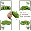 3D Frog Sleeping Mask Natural Eye Mask for Sleep Creative Super Soft Funny Eye Cover Portable Blindfold Travel Office. 
