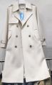 Loose Khaki Style Medium Long Thin Women's Trench Coat Free Size Casual Outerwear for Spring and Fall. 