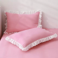 European Princess Pillow Cover Cushion Ruffle Pillow Sham Decorative Cotton Pillowcases with Invisible Zipper. 