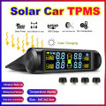 Intelligent TPMS Solar Tyre Pressure Monitoring System Parking Sensors For Cars Temperature Tire Air Pressure Gauge. 