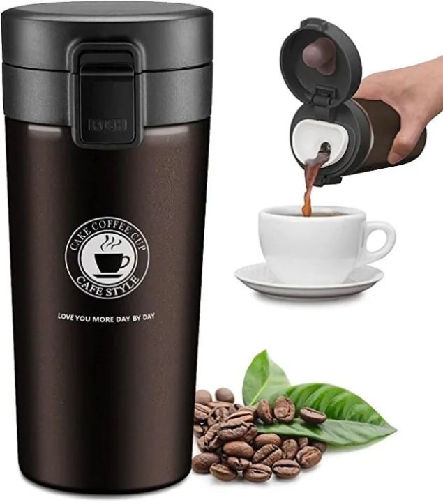 Best%20Quality%20Caka%20Coffee%20Cup%20304%20Stainless%20Steel%20Insulated%20Travel%20Thermos%20Coffee%20Mug%20Leak%20Proof%20Premium%20Vacuum%20Flask%20Airtight%20Screw%20Lid%20and%20flip%20Lock%20for%20Hot/Cold%20Beverage%20Insulated%20Tea%20Coffee%20Mug%20(300ml%20-%20Image%205