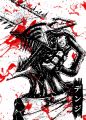 Watercolor cartoon japanese anime poster chainsaw man manga japanese style home Decoration aesthetic Canvas Painting Wall Art. 