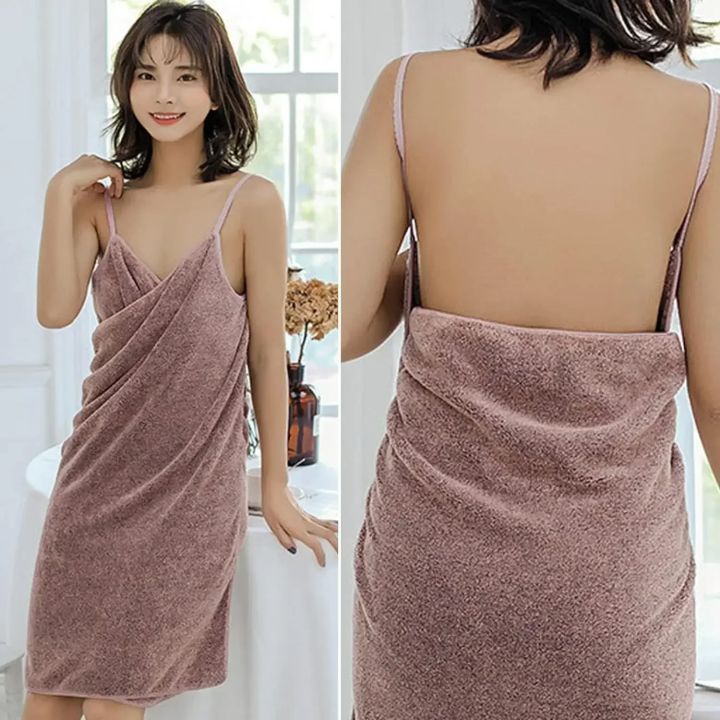 Wearable%20Bath%20Towel%20with%20Straps%2070X140cm%20Super%20Soft%20Quick%20Drying%20High%20Absorbent%20Ladies%20Wrap%20Towel%20for%20Beach%20Spa%20Gym%20Shower%20-%20Image%203