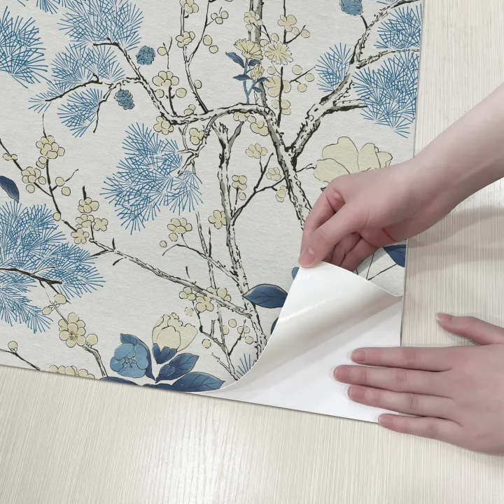 Fresh%20Blue%20Chinese%20Style%20Wallpaper%20Peel%20And%20Stick%20Celadon%20Floral%20Vinyl%20Wallpaper%20Self%20Adhesive%20Waterproof%20Cabinet%20Stickers%20-%20Image%206