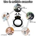 Baby Mirror Toys Multi-Function High Contrast Black and White Baby Toy Infant Soft Mirror Tummy Time Easy to Install Infant Toys. 