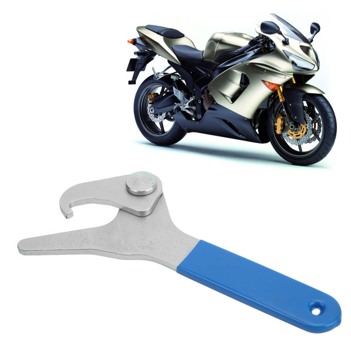 Shock Preload Adjusting Tool Motorcycle Shock Spanner Wrench Adjustable Hooked Jaw Anti Slip for 35mm‑75mm Spring Collars