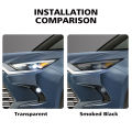 Anti-Scratch High-Gloss Car Headlight Protective Film For Toyota Grand Highlander 2023-2026 Smoke Black Pre Cut Vinyl Wrap Film. 