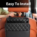Multi function PU Leather Car Seat Back Storage Bag for Renault Clio Laguna Megane Duster Tissue Cup Holder Garbage Pocket.