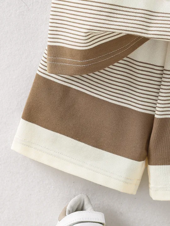 2025%20New%20Baby%20Summer%20Cool%20Breathable%20Knit%20Round%20Neck%20T-Shirt%20+%20Shorts%202-Piece%20Set%20Outfit%20for%20Boys%20Girls%20Infant%20Toddler%20Clothing%20-%20Image%206