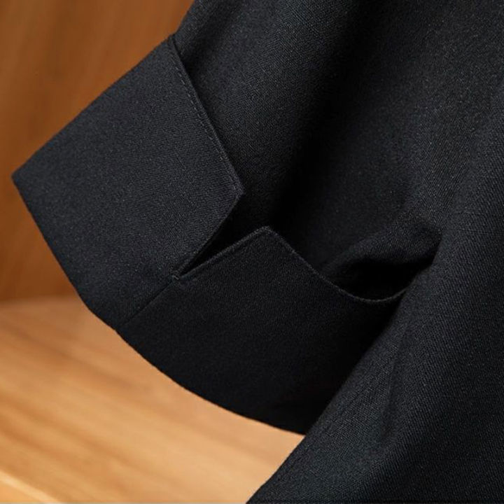 Black%20Solid%20Casual%20Turn-Down%20Collar%20Single%20Button%20Short%20Sleeve%20Women's%20Jacket%20Suit%20Blazer%20Short%20Coat%20Woman%20Clothing%20Fashion%202024%20-%20Image%205