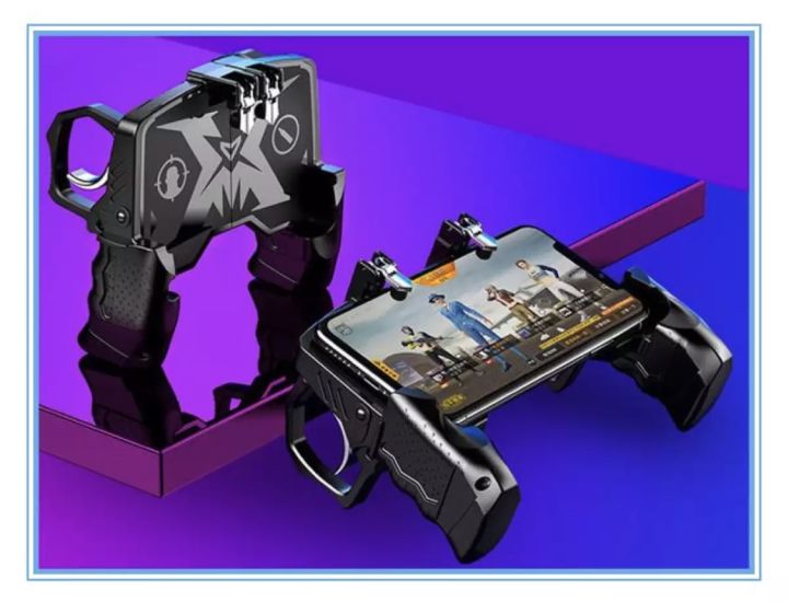 Original 100% K21 pugb helper 4 inch connect game Holder peace elite fast button shooting controller for PUBG rules of survival game trigger joystick game for iOS Android phone
