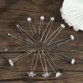 20pcs Bridal U-shaped Pin Metal Barrette Clip Hairpins Rhinestone Pearl Women Hair Accessories Wedding Hairstyle Design Tools. 