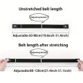 Adjustable Stretch Elastic Waist Band Invisible Belt Buckle-Free Belts for Women Men Jeans Pants Dress No Buckle Easy To Wear.