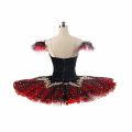 Black Red Professional Tutu La Esmeralda Performance Ballet Tutu Platter Pancake Tutu Dress Girls Kids Ballerina Party Costume. 