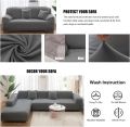 Solid Color Sofa Covers for Living Room Elastic Sofa Cover L Shaped Corner Couch Cover Slipcover Chair Protector 1/2/3/4 Seater. 