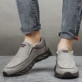 Men Leather Casual Shoes Breathable Loafers Men Sneakers 2024 New Male Comfortable Leather Flat Footwear Sneakers Men Shoes.