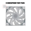 MANMU PC Case Computer Fan Radiator RGB Fan Computer Case 120mm Cooling Fan For PC.