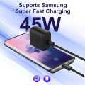 45W Super Fast Charger Type C, USB C Android Phone Charger for Samsung Galaxy S23 Ultra/S23/S23+/S22 Ultra/S22+/S22, Note 10/Note 20/S20/S21/S10/S9/S8, Galaxy Tab S7/S8, 45 Watt Charger Block 45 watt charger price in Pakistan. 