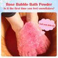 60g Rose Bubble Bath Powder Foot Bath Crystal Mud Body Foot Skin Care SPA Bath Salt Exfoliation Scruber Foot Bath Crystal Mud.