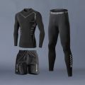 Fitness Clothes Ice Silk Quick Drying T-shirt Suit Men Short Sleeve Running Sportswear Shorts Tracksuit Gym Sports Training Sets. 