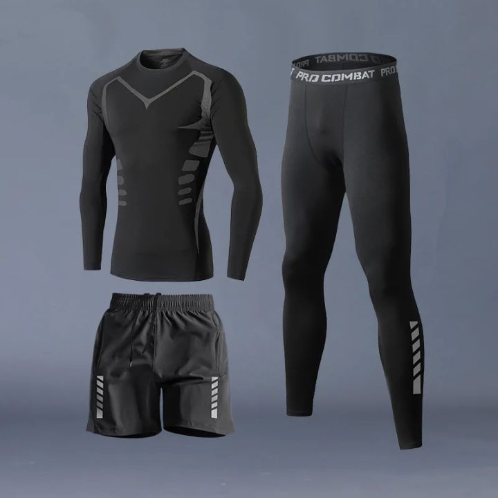 Fitness%20Clothes%20Ice%20Silk%20Quick%20Drying%20T-shirt%20Suit%20Men%20Short%20Sleeve%20Running%20Sportswear%20Shorts%20Tracksuit%20Gym%20Sports%20Training%20Sets%20-%20Image%203