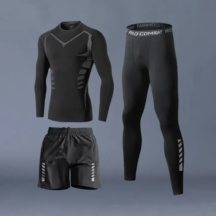 Fitness%20Clothes%20Ice%20Silk%20Quick%20Drying%20T-shirt%20Suit%20Men%20Short%20Sleeve%20Running%20Sportswear%20Shorts%20Tracksuit%20Gym%20Sports%20Training%20Sets%20-%20Image%203