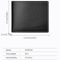 Pu Leather Men Short Wallet Thin Style Folding Young Men Credit Card Holder Wallet. 