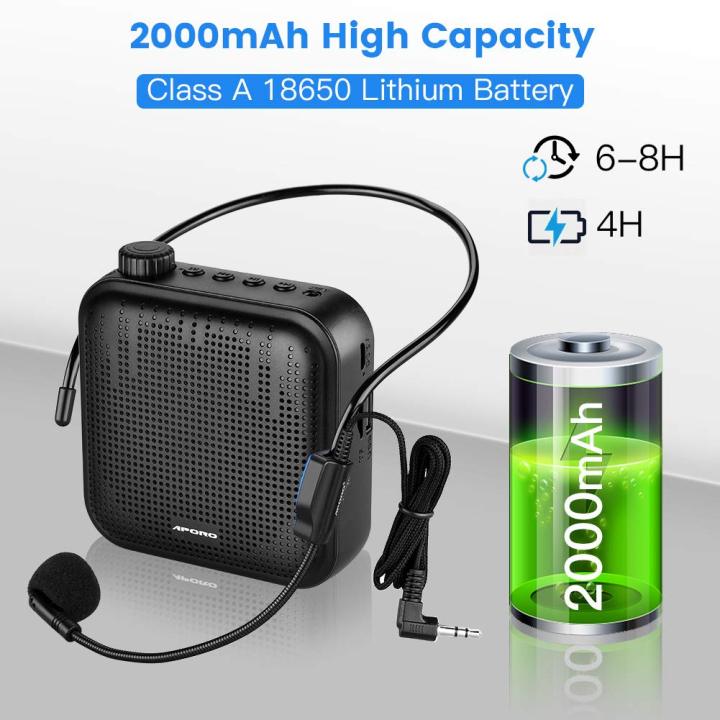 Portable%20Voice%20Amplifier%20Megaphone%20Mini%20Audio%20Speaker%20With%20Microphone%20Rechargeable%20Ultralight%20Loudspeaker%20For%20Teachers%20-%20Image%203