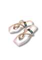 New Cushioner Burmi Luxe sparkle sandals  3D Mesh Ring design. 