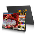 HGFRTEE 18.5inch Portable Monitor 120Hz RGB100% With VESA Hole & Back bracket Laptop Extended Display ADS-IPS HDR Screen.