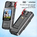 4K Ultra HD Body Worn Camera, Portable Wearable Mini BodyCam with Night Vision, 180° Rotatable Lens, Long Battery Life Video Rec.