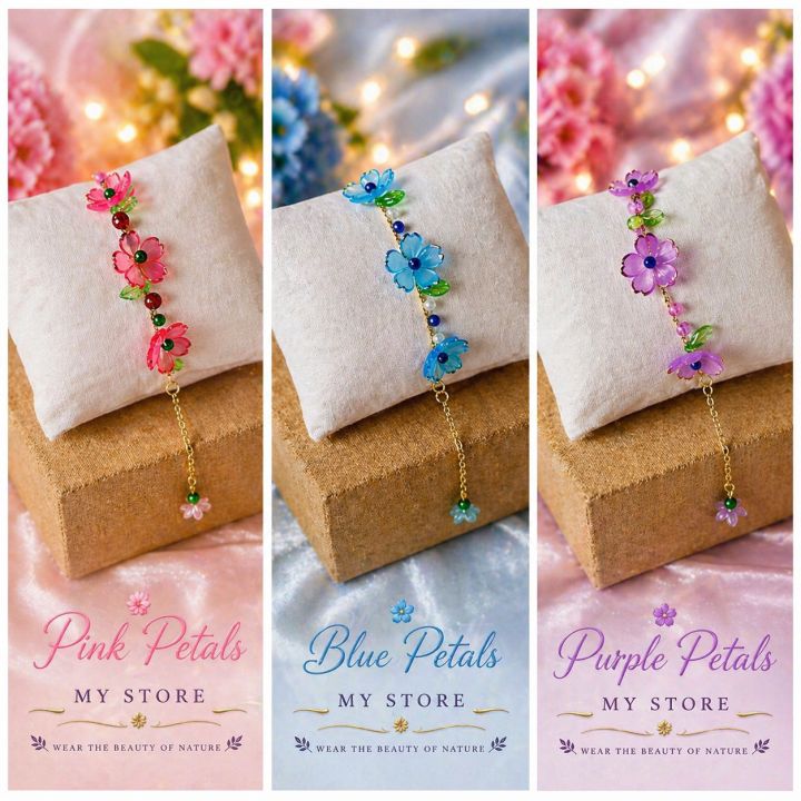Handmade%20Floral%20Fairy%20Bracelet%20for%20Girls%20&%20Brides%20%7C%20Colorful%20Flower%20Pearl%20Bracelet%20%7C%20Mehndi%20Wedding%20Jewelry%20%7C%20Pink%20Petals%20-%20Image%202