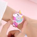 New Children's Love Unicorn Saturn Rainbow Meteor Student Silicone Cartoon Watch. 