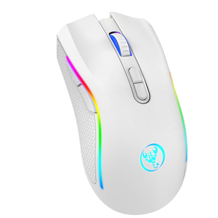HXSJ T69 2.4G Wireless Mechanical Mouse RGB Gaming Mouse Ergonomic 7