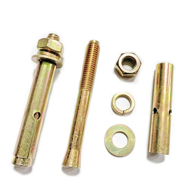 20pcs%20Heavy%20Duty%20Expansion%20Bolt%20Anchor%20Plasterboard%20Yellow%20Zinc%20Plated%20Fix%20Bolts%20M6%20Sleeve%20Wall%20Anchor%20for%20Concrete%20-%20Image%205