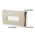 New Soft Leather Car Tissue Box Car Sun Visor Type Block Hanging Container Towel Napkin Holder Paper Rack Organizer Storage Bag. 