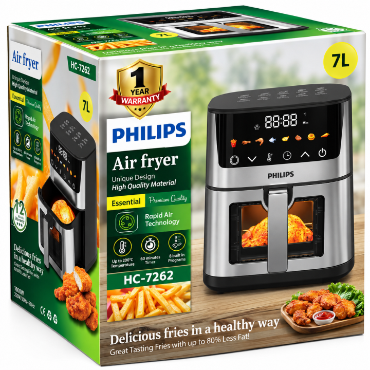 Air Fryer - Imported AirFryer - 5.5L - 16L Size Air Fryer - Single/Double Rod Heating Air Frayer - Full Digital Panel - Imported Chinese Model - 1 Year Warranty