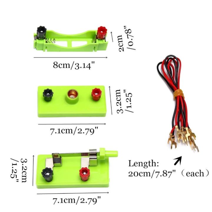 DIY Educational Physics Toys Basic Circuit Electricity Learning Kit ...
