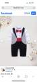 Boy baby red bow tie romper party dress.