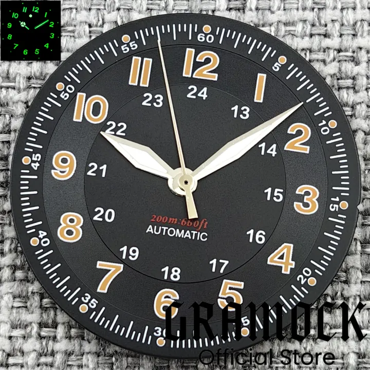 Gramock%20Classics%20Sterile%2029mm%20Pilot%20Black%20Watch%20Dial%20Part%20for%20NH35/36%20ETA%20PT5000%20Miyota%20Mingzhu%20DG%20ST2130%20Movement%20Part%20Hand%20Set%20-%20Image%206