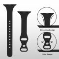 Slim Silicone Strap For Apple Watch Band 45mm 44mm 40mm 41mm 42-38mm sport bracelet iwatch series 8 7 se 3 4 5 6 9 ultra 2 49mm.