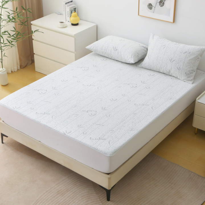 1pc%20Bamboo%20Mattress%20Protector,%20Breathable%20and%20Cooling%20Mattress%20Cover,%203D%20Air%20Fabric%20Fitted%20Bed%20Sheet%2090/140/160cm%20size%20-%20Image%208