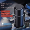 12V 24V Portable Car Heating Cup 500ml Stainless Steel Touch screen Digital Display Water Warmer Bottle Thermos cup Car Kettle.