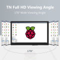 7 Inch LCD IPS Display HDMI-compatible Touch Screen With Case 1024x600 Resolution for Raspberry Pi 3 Pi4 PC Portable Monitor.