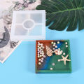 Tray Coaster Silicone Mold DIY Geometric Round Square Heart Hexagon Coaster Storage Plate Epoxy Resin Mold Home Decor. 