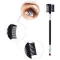 Eyebrow Eyelash Shaper Eyelash Comb Double Head Brush Makeup Grooming Tool Cosmetic With 3 Different Spoolie Brushes For Separating Lashes, Eliminating Mascara Clumps, Grooming Brows. 