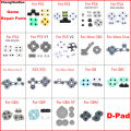 1Set Silicone Conductive Pads for PS2 PS3 PS4 PS5 Xbox One/360 Controller D-pad Contact Key Buttons for GB GBA GBC.