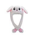 60cm Rabbit Airbag Hat Spring And Autumn New Cartoon Funny Airbag Plush Rabbit Ear Moving Hat. 